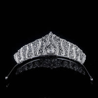 Oversize Elegant Cubic Zircon Wedding Tiara Crown Headpieces Prom Headdress