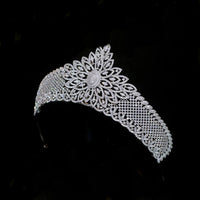 Gorgeou Cubic Zircon Brides Crowns Tiaras Wedding Headpieces Hair Accessories TR90027