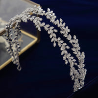 Korean Soft CZ Crystal Tiaras Crowns Headpieces Wedding Headbands