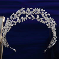 Stunning CZ Crystal Tiaras Crowns Headpieces Wedding Headbands