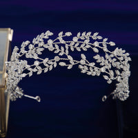 Stunning CZ Crystal Tiaras Crowns Headpieces Wedding Headbands