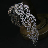 European Zircon Crystal Tiaras Headbands Brides Hair Jewelry