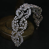 European Zircon Crystal Tiaras Headbands Brides Hair Jewelry