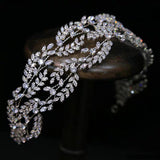 European Zircon Crystal Tiaras Headbands Brides Hair Jewelry