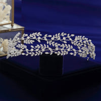 Stunning CZ Crystal Tiaras Crowns Headpieces Wedding Headbands