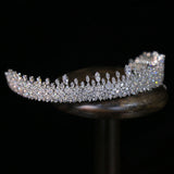 Sparkling Zircon Crystal Tiaras Headbands Brides Hair Jewelry