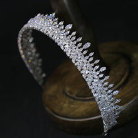 Sparkling Zircon Crystal Tiaras Headbands Brides Hair Jewelry