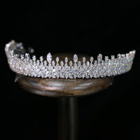 Sparkling Zircon Crystal Tiaras Headbands Brides Hair Jewelry