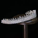 Sparkling Zircon Crystal Tiaras Headbands Brides Hair Jewelry