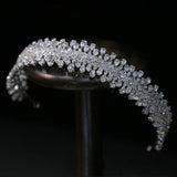 Sparkling Zircon Crystal Tiaras Headbands Brides Hair Accessory