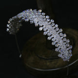 Sparkling Zircon Crystal Tiaras Headbands Brides Hair Accessory