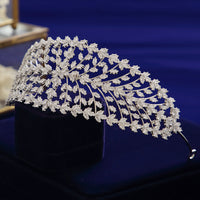 European CZ Zircon Crystal Headbands Wedding Hair Accessory TS054