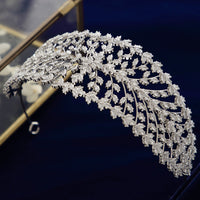 European CZ Zircon Crystal Headbands Wedding Hair Accessory TS054