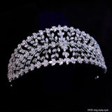 European CZ Zircon Crystal Headbands Wedding Hair Accessory TS054