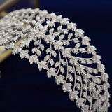 European CZ Zircon Crystal Headbands Wedding Hair Accessory TS054