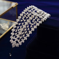 European CZ Zircon Crystal Headbands Wedding Hair Accessory TS054