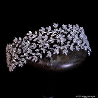 European CZ Zircon Crystal Headbands Wedding Hair Accessory TS068