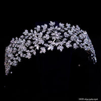 European CZ Zircon Crystal Headbands Wedding Hair Accessory TS068