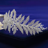 Oversize Leaves Princess Bridal Tiaras Crowns for Brides Crystal Brides Hairbands