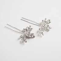 Crystals Woman Wedding Hairpins Gold Hairpins Wedding Hairgrips for Brides 2 pics/lot