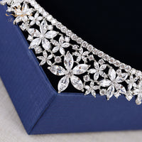 Sparkling Zircon Brides Tiara Crowns Head Wear Hair Accessories Evening Hair Jewelry