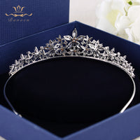 Sparkling Zircon Brides Tiara Crowns Head Wear Hair Accessories Evening Hair Jewelry