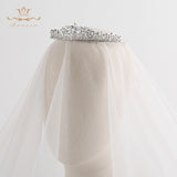 Sparkling Zircon Brides Tiara Crowns Head Wear Hair Accessories Evening Hair Jewelry