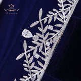 Elegant Prom Leaves Zircon Tiara Brides Headbands Silver Plated Crystal Evening Hair Accessories Wedding Hair Jewelry