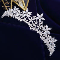 Elegant Brides Zircon Crown Headpieces Crystal Tiaras Headbands Evening Hair Accessories asw2376