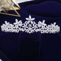 Elegant Brides Zircon Crown Headpieces Crystal Tiaras Headbands Evening Hair Accessories asw2376