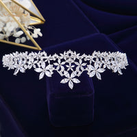 Elegant Brides Zircon Crown Headpieces Crystal Tiaras Headbands Evening Hair Accessories asw2376