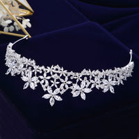 Elegant Brides Zircon Crown Headpieces Crystal Tiaras Headbands Evening Hair Accessories asw2376