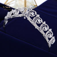 Elegant Tassels  Bride Tiaras Headpieces Wedding Full Zircon Crystal Wedding Crowns for Bridal Hair Accessories asw3006