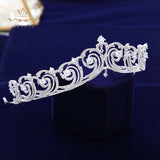 Elegant Tassels  Bride Tiaras Headpieces Wedding Full Zircon Crystal Wedding Crowns for Bridal Hair Accessories asw3006