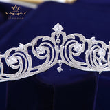 Elegant Tassels  Bride Tiaras Headpieces Wedding Full Zircon Crystal Wedding Crowns for Bridal Hair Accessories asw3006