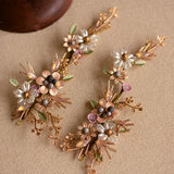 European Handmade Brides Rhinestone Hairbands Bridal Barrettes Headdress