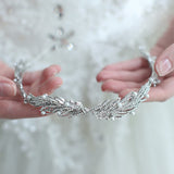 Korean Crystal Brides Headbands Mini Bridal Tiara Headpieces Evening Headdress asw6097