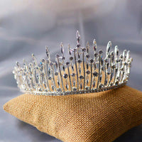 Gold/Silver Sparkly Brides Crystal Tiara Head wear Wedding Headbands Evening Hair Jewelry asw6922