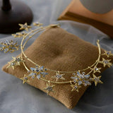 European Star Tiaras Headbands with Earring