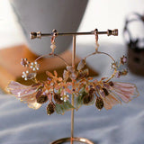 Baroque Vintage Handmade Rhinestone Long Earrings Prom Accessory asw7064