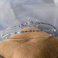 Princess Zircon Crystal Bridal Crowns Tiara Bride Headband Wedding Diadem Queen Crown asw7246