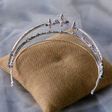 Princess Zircon Crystal Bridal Crowns Tiara Bride Headband Wedding Diadem Queen Crown asw7246