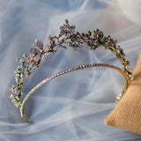 Baroque Rhinestones Bridal Crowns Tiara Bride Headband Wedding Diadem Queen Crown asw7262