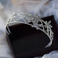 Sparkling Clear Crystal Woman Headbands Crystal Tiara Headpieces asw7319