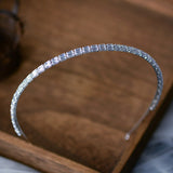 Simple Zircon Crystal Bridal Headband Tiara Bride Wedding Diadem Hair Accessories