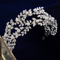 Irregular Cubic Zircon Wedding Crowns Headbands Crystal Hair Accessory