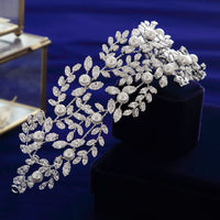 Irregular Cubic Zircon Wedding Crowns Headbands Crystal Hair Accessory