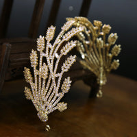 Sparkling Cubic Zircon Crystal Tiaras Headbands Wedding Hair Accessory