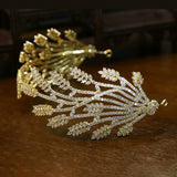 Sparkling Cubic Zircon Crystal Tiaras Headbands Wedding Hair Accessory