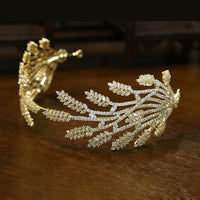 Sparkling Cubic Zircon Crystal Tiaras Headbands Wedding Hair Accessory